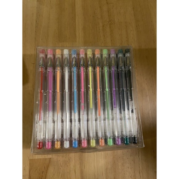 Fiskars Gel Pens Medium Point .8mm 48 in Pack Glitter Neon Metallic and Swirl - Picture 3 of 4